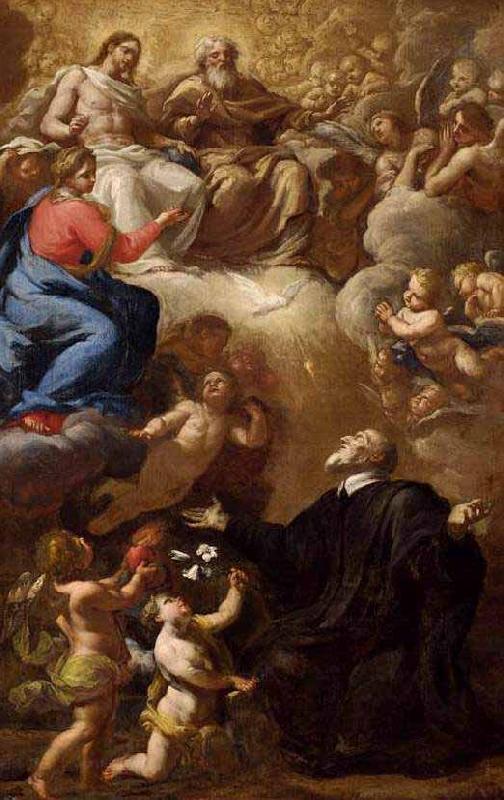 Giuseppe Passeri Vision of St Philip Neri France oil painting art